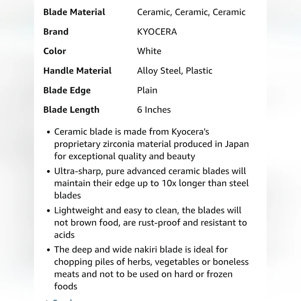 ❤️BUY 2 GET 1 FREE  Kyocera Ceramic Kitchen Knife - Black and White